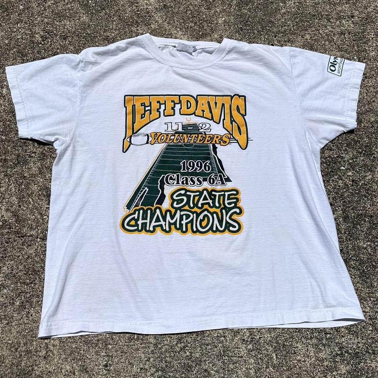 Vintage 1996 Jeff Davis High School State Champion T... - Depop