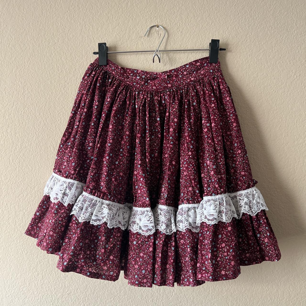 Burgundy prairie skirt best sale