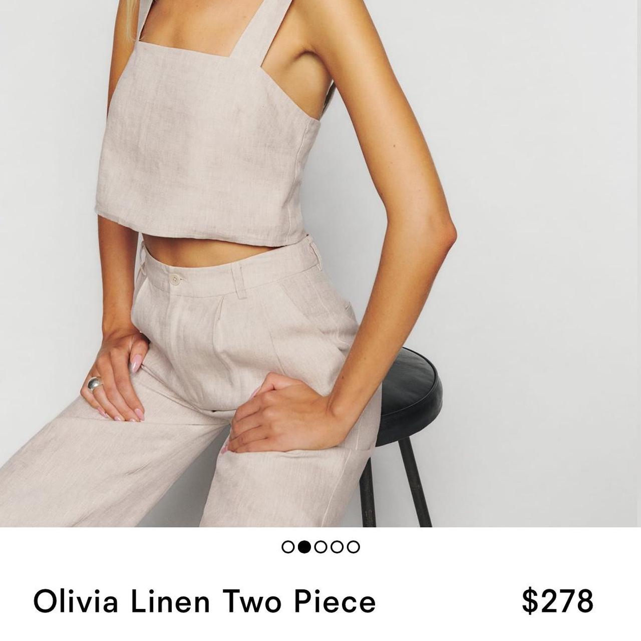Reformation Olivia Linen Two-Piece Set