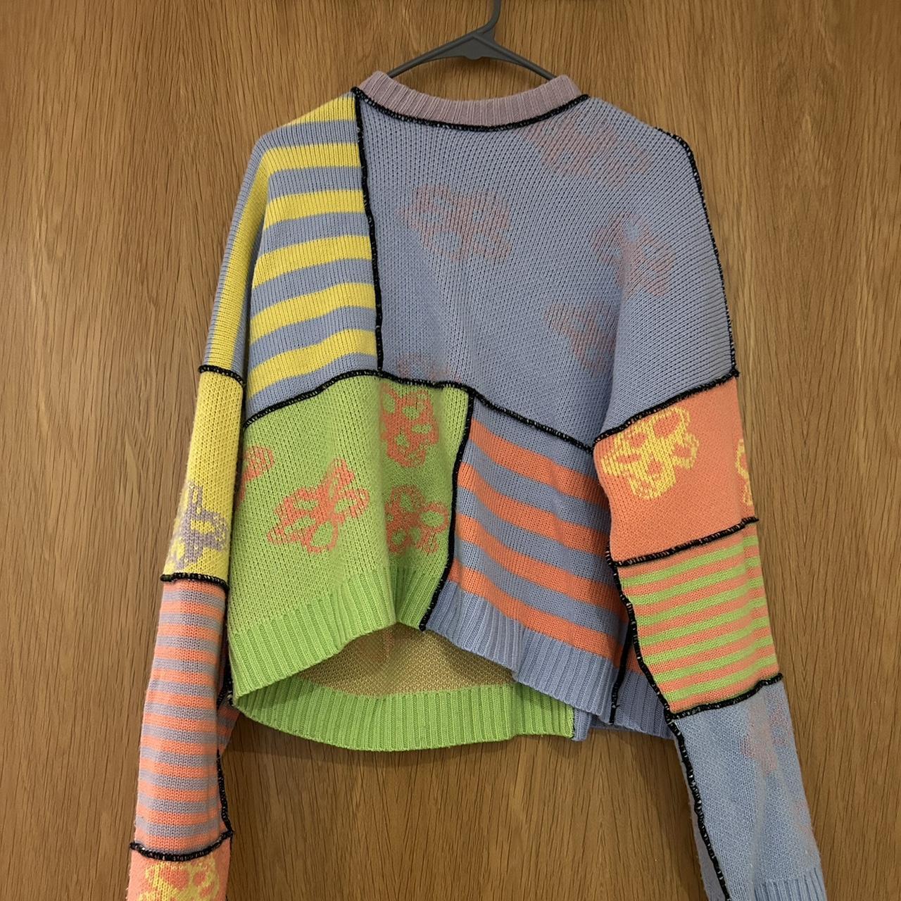 The coolest jumper from The Ragged Priest. Patchwork... - Depop