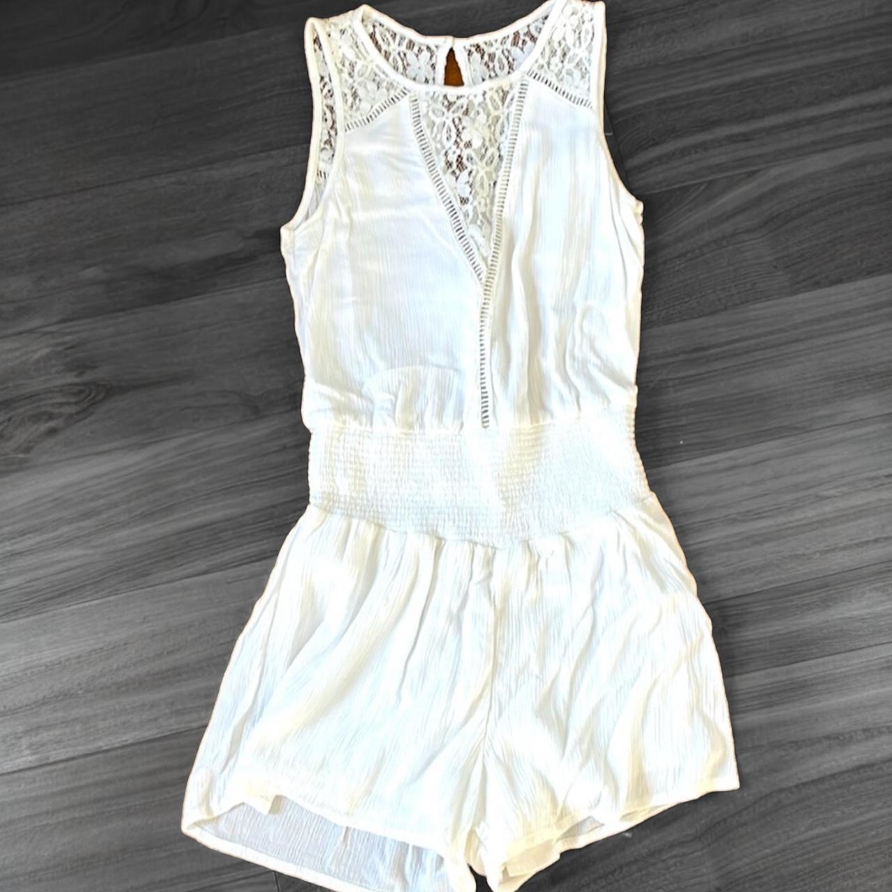 Abercrombie Fitch Lace White Romper Size