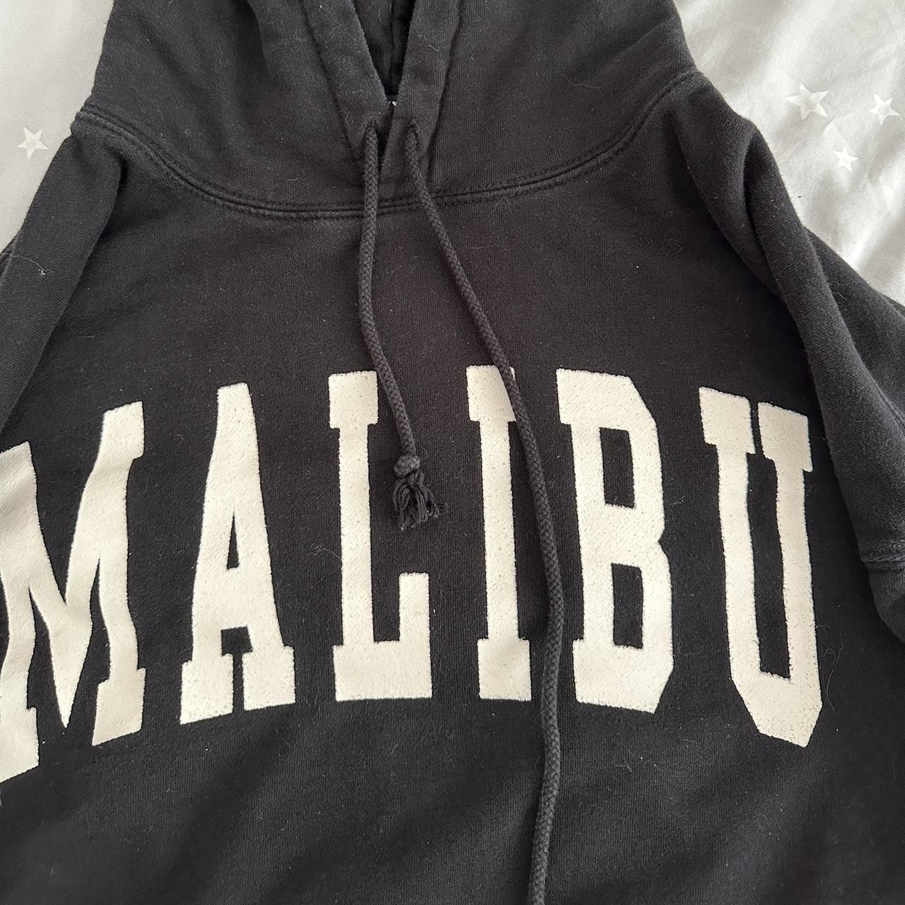 brandy melville black malibu christy hoodie like... Depop