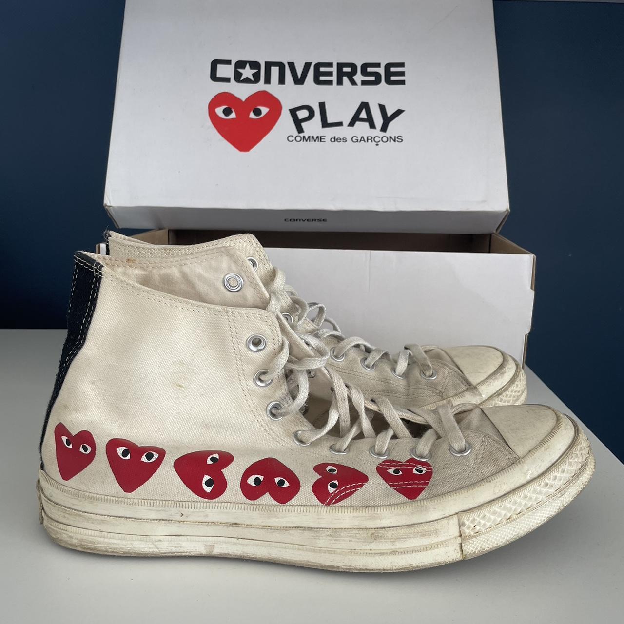 CDG CONVERSE needs cleaning happy to negotiate. Depop