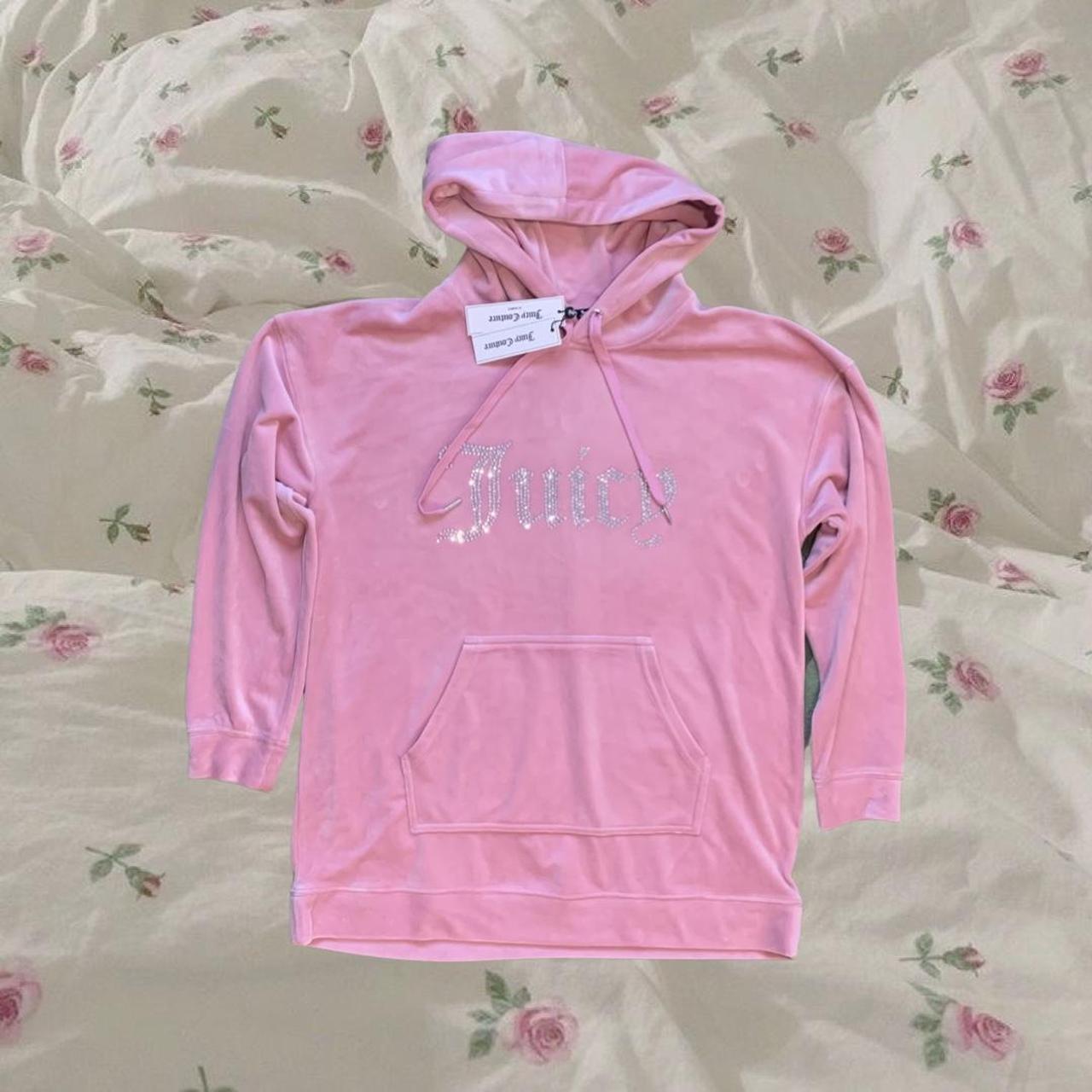 Juicy Couture Women's Pink Hoodie | Depop