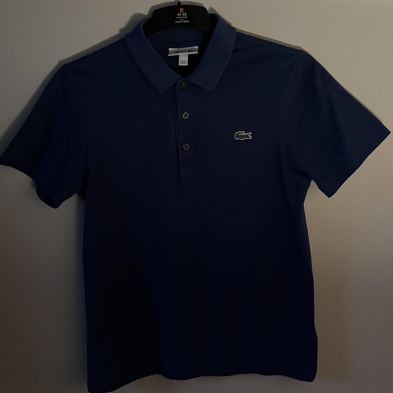 Lacoste Men's Navy and Blue Polo-shirts | Depop