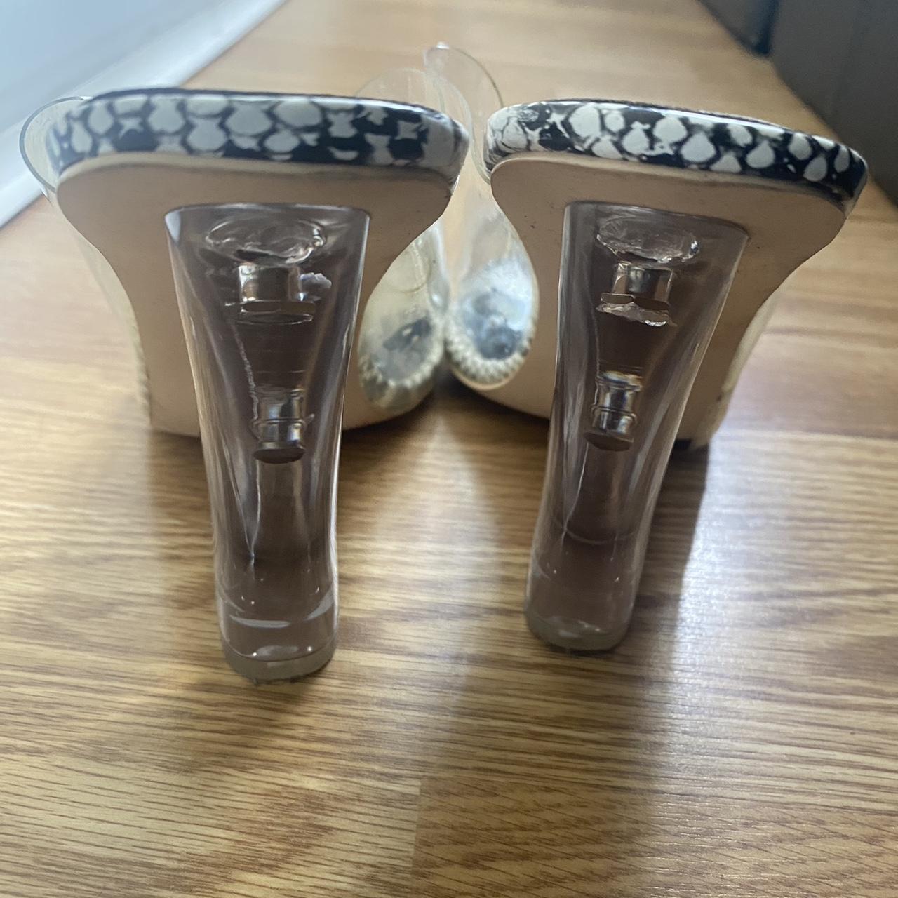 perspex flip flop heels
