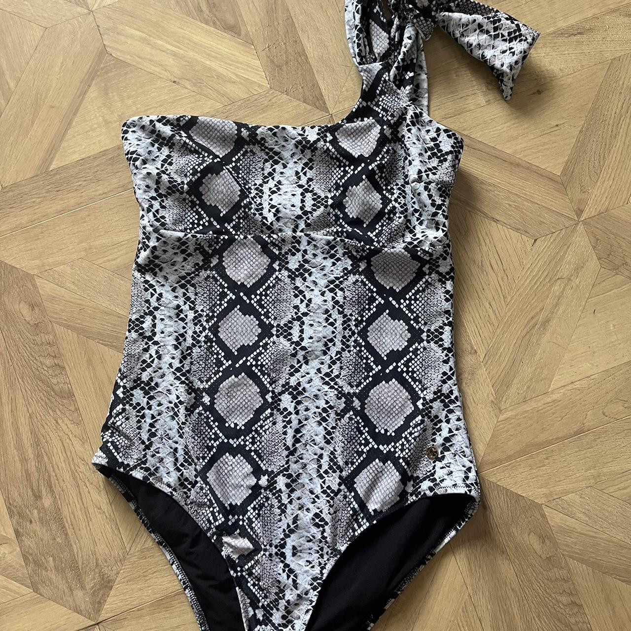 Ladies snakeskin Kurt Geiger swimsuit Size large. Depop