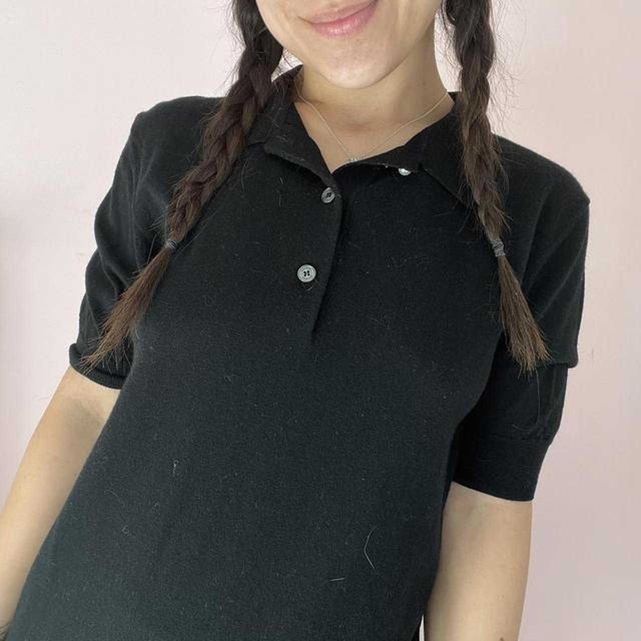 Burberry Wool Polo Uniform Top Size Small Runs a... Depop