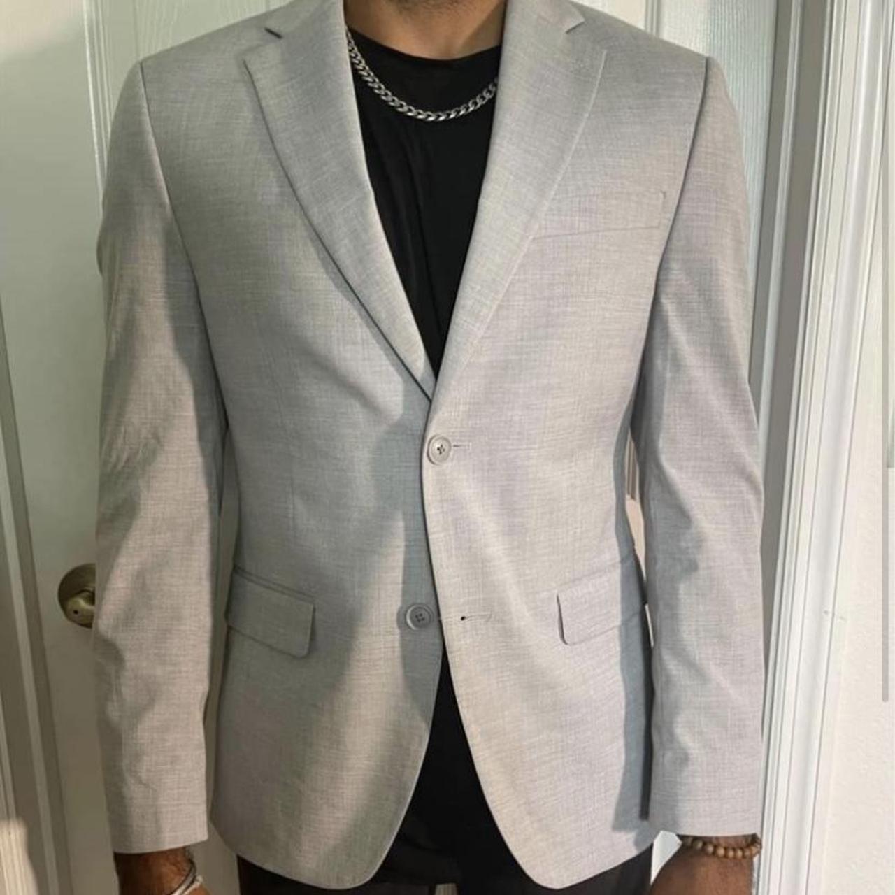 MENS GREY ALFANI BLAZER, PRODUCT DETAILS:,