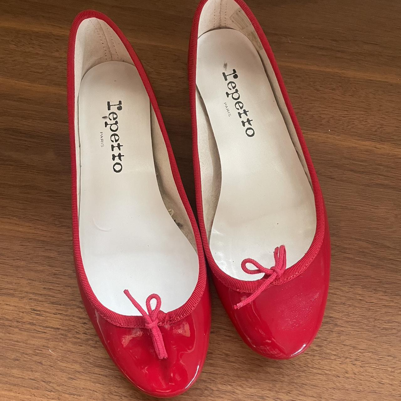 Repetto red ballerina flats Size “36” - Depop