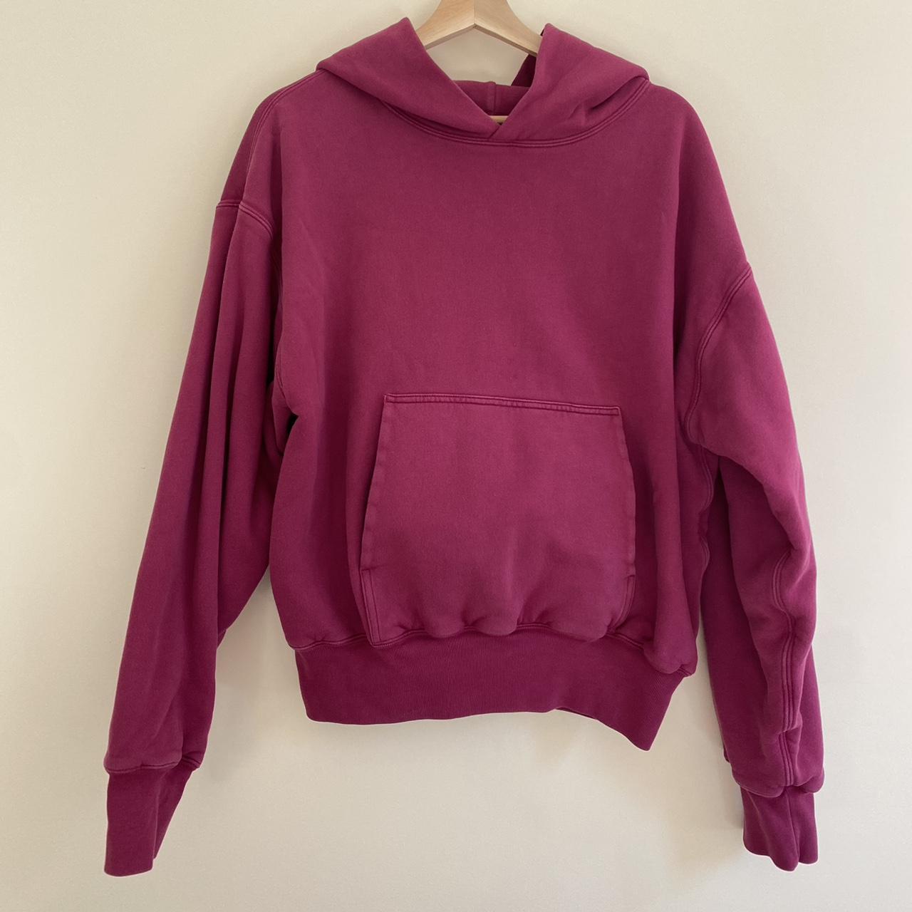 Yeezy Men's Purple and Pink Hoodie Depop