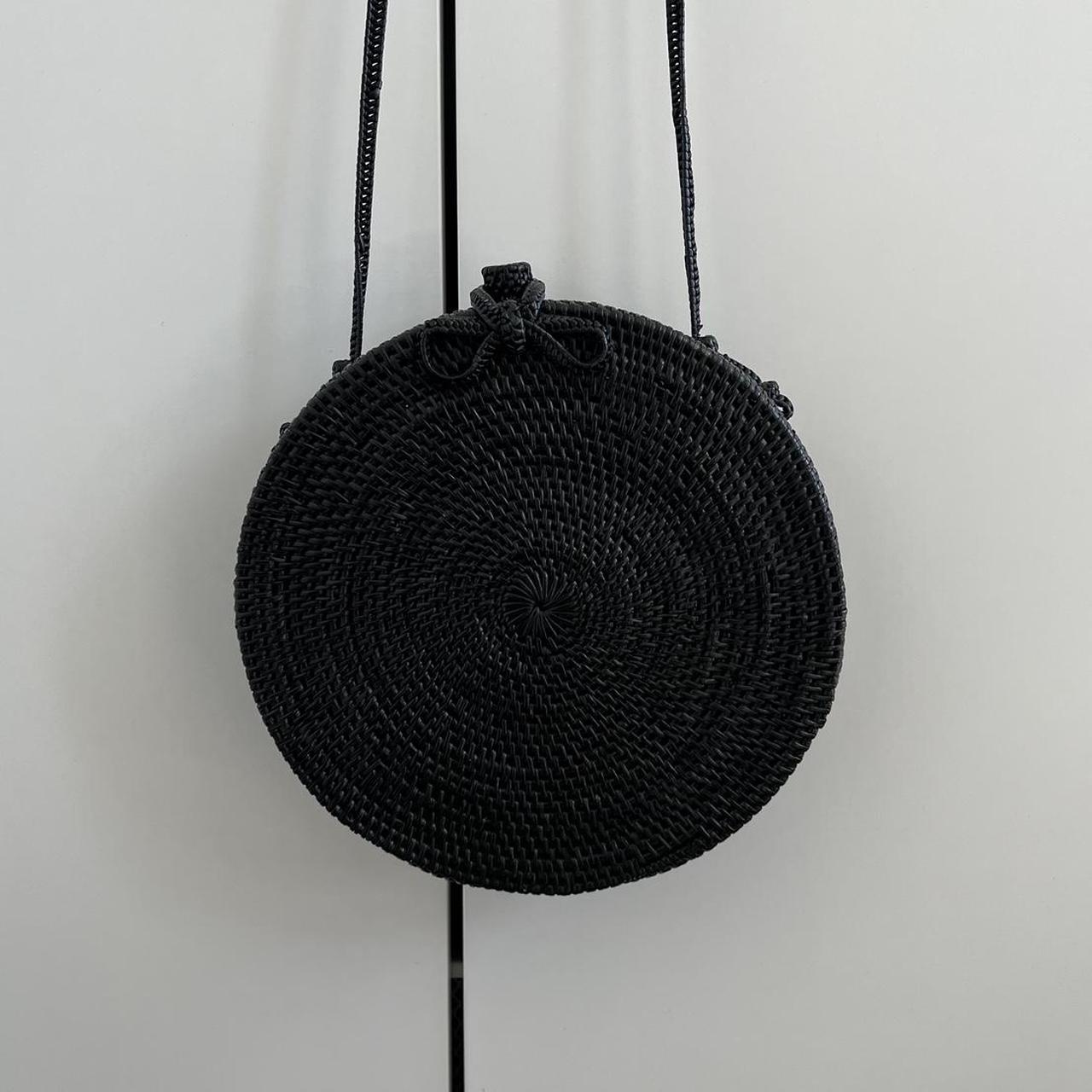 Street level rattan on sale bag