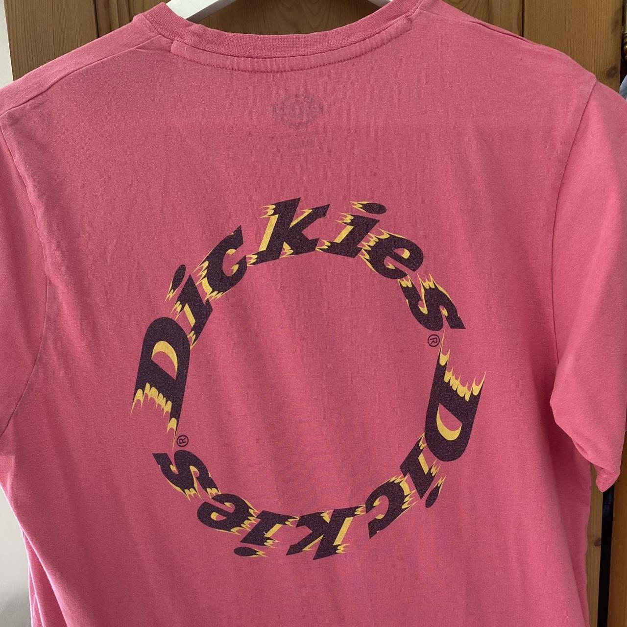 Pink Dickies t shirt size S #Dickies #DickiesTShirt... - Depop