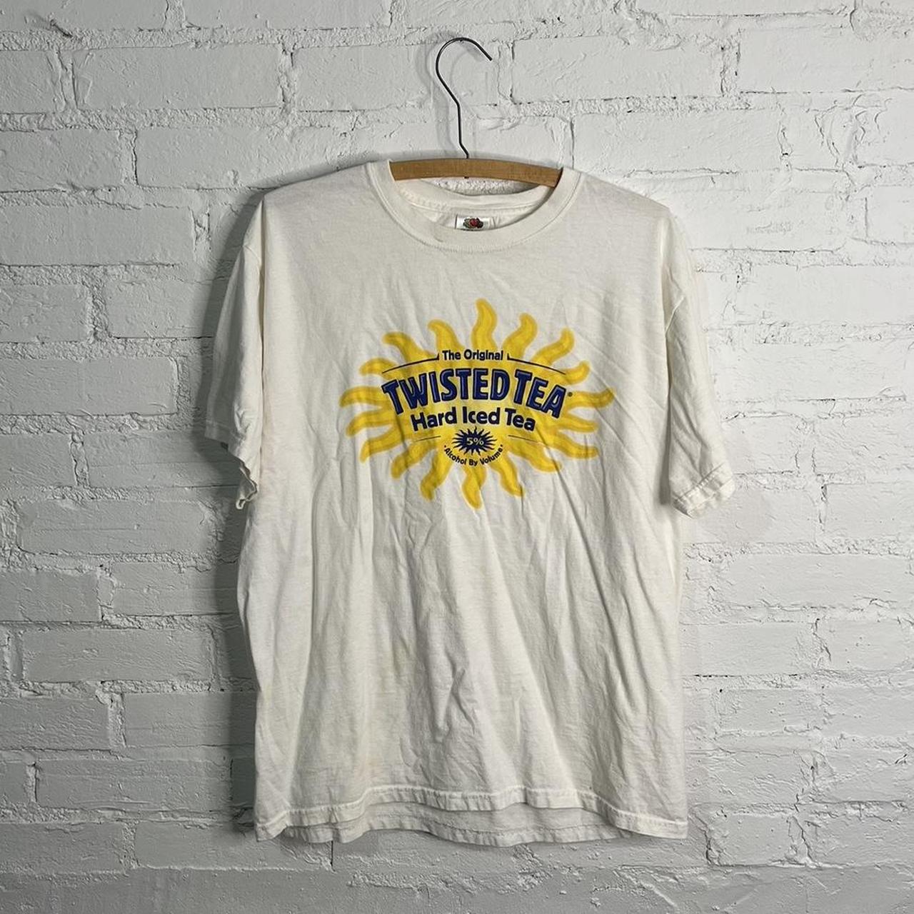 Y2k Twisted Tea Graphic Tshirt Has yellowing and... - Depop