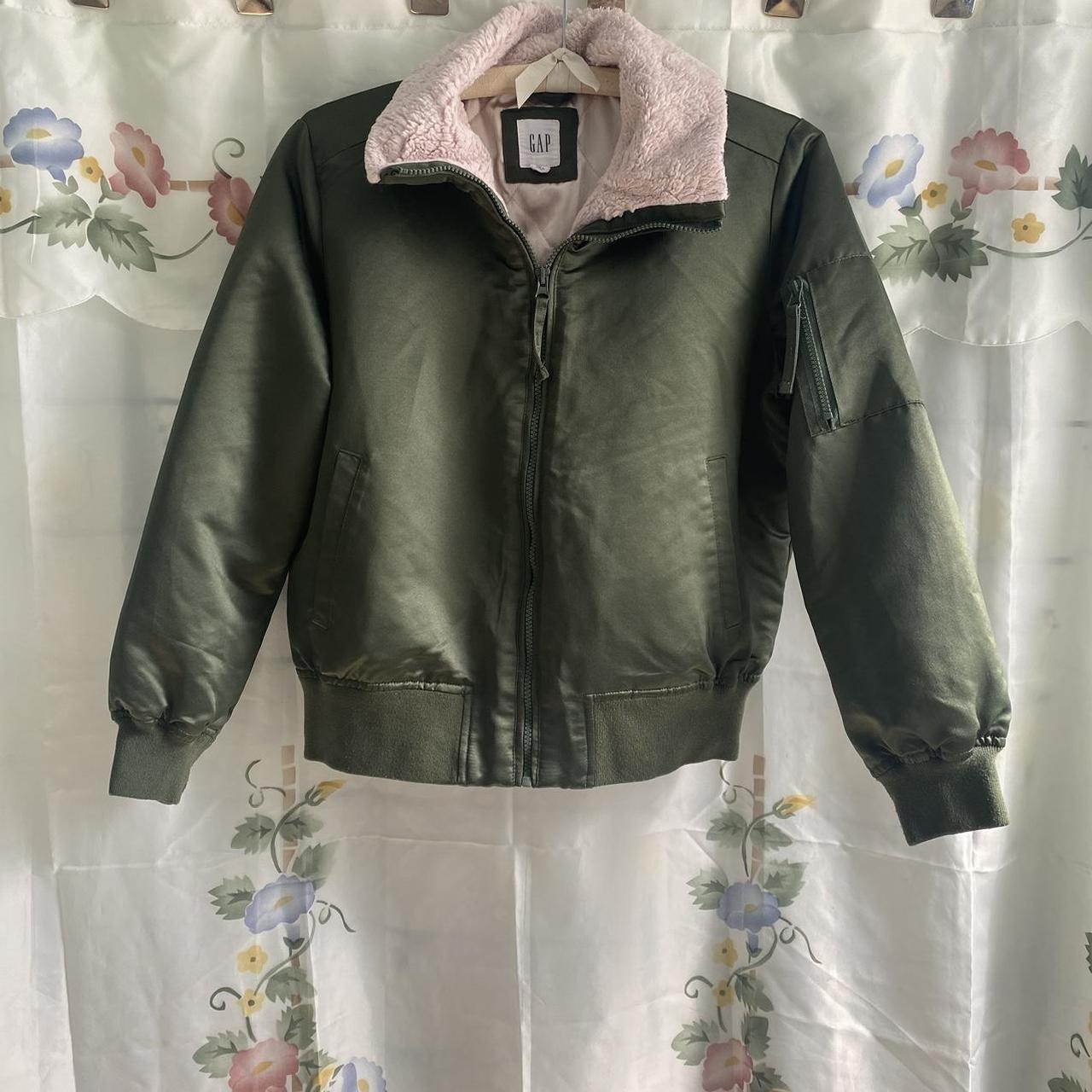 Gap faux fur bomber jacket on sale