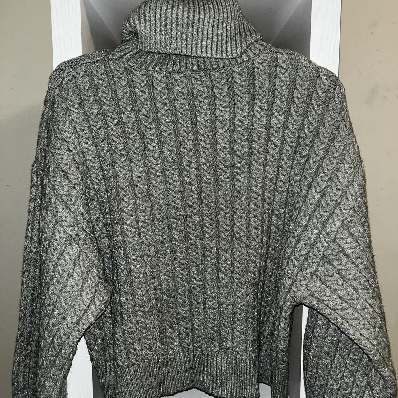 sage green turtleneck sweater, no flaws fits size L... - Depop