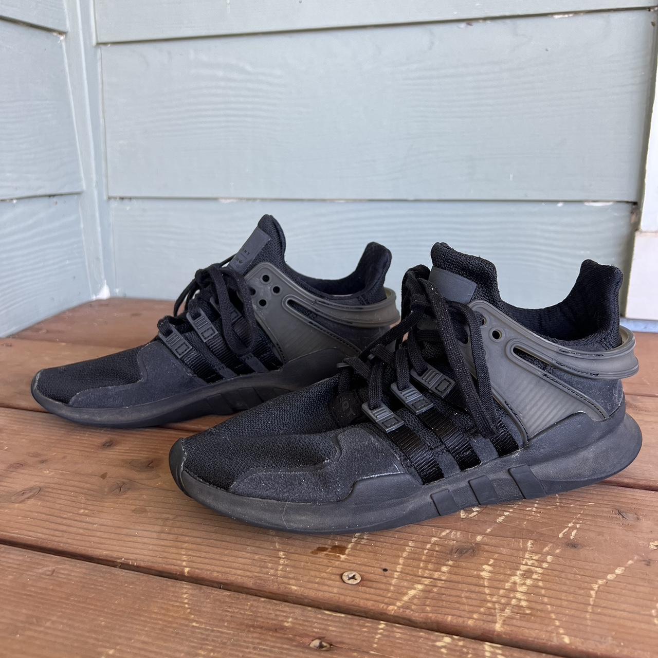 Black Adidas Equipment running shoes Super