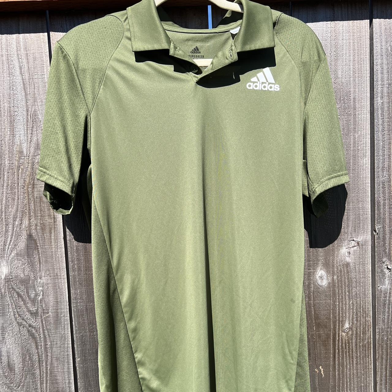 Men's Adidas golf polo Forest green Only worn a | Depop Men's Adidas golf polo Forest green Only worn a | Depop