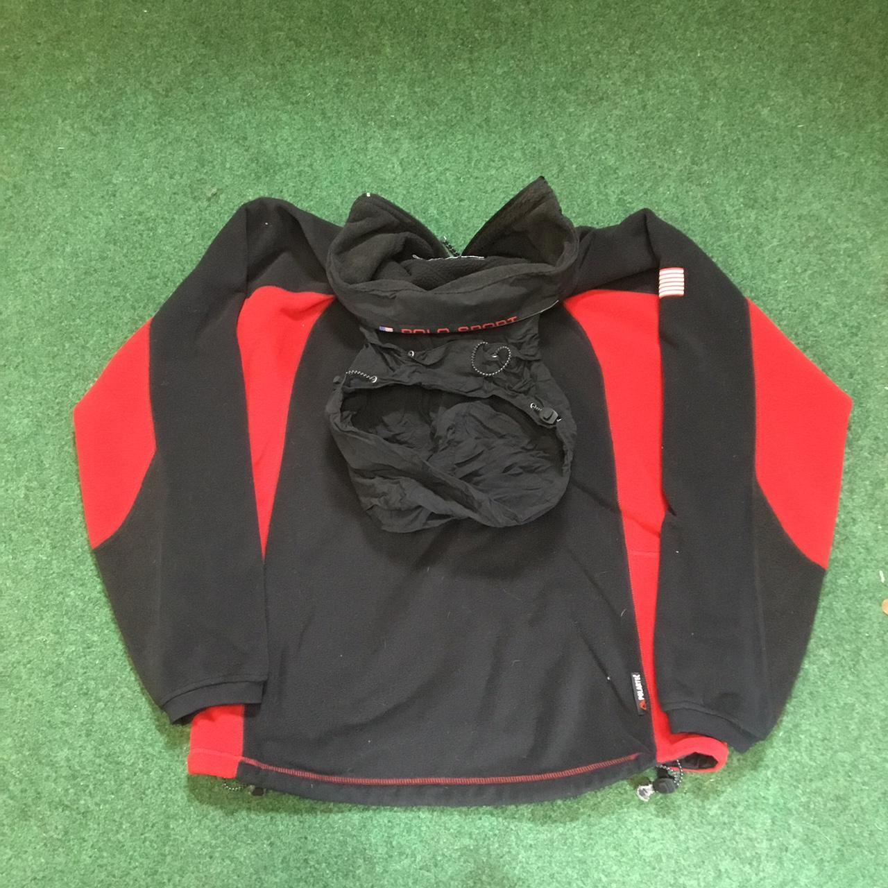 Polo Sport Men's Black and Red Sweatshirt | Depop