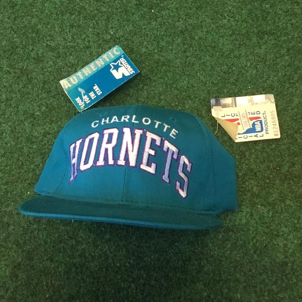 Charlotte Hornets Vintage 90s Starter Snapback Hat NBA 