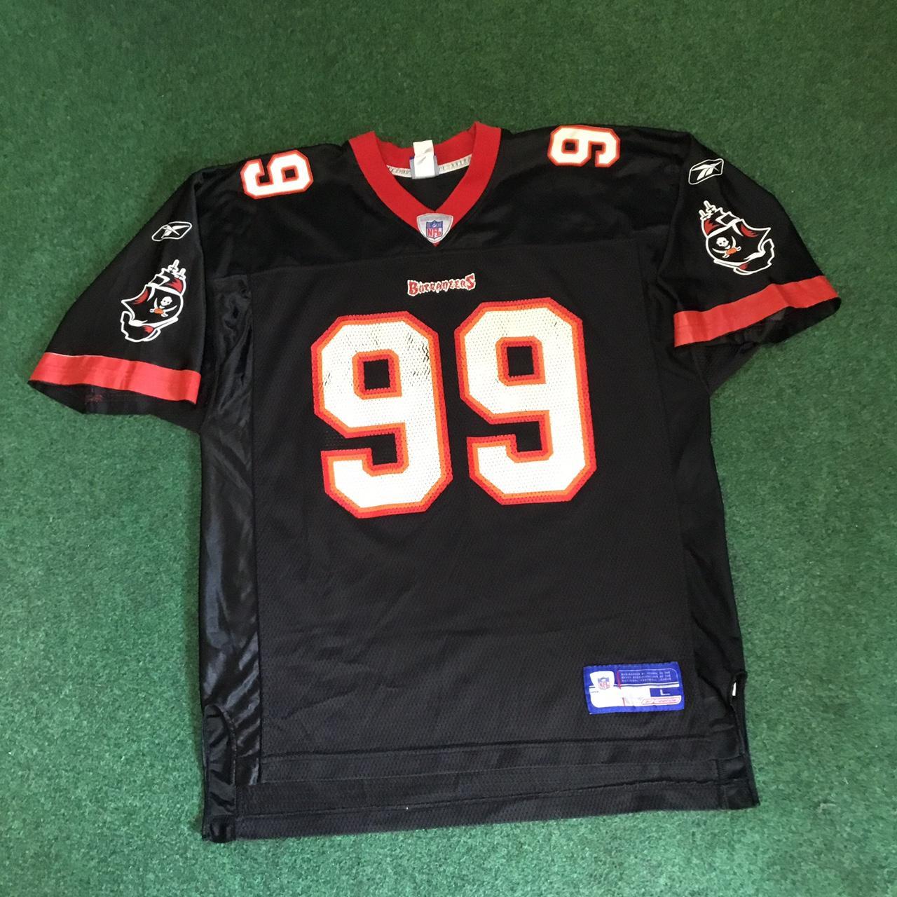 Vintage Warren Sapp Jersey Tampa Bay Buccaneers size - Depop