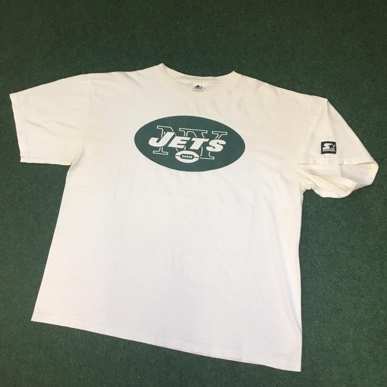 Vintage 1990s RARE Starter New York Jets NFL Puffer - Depop