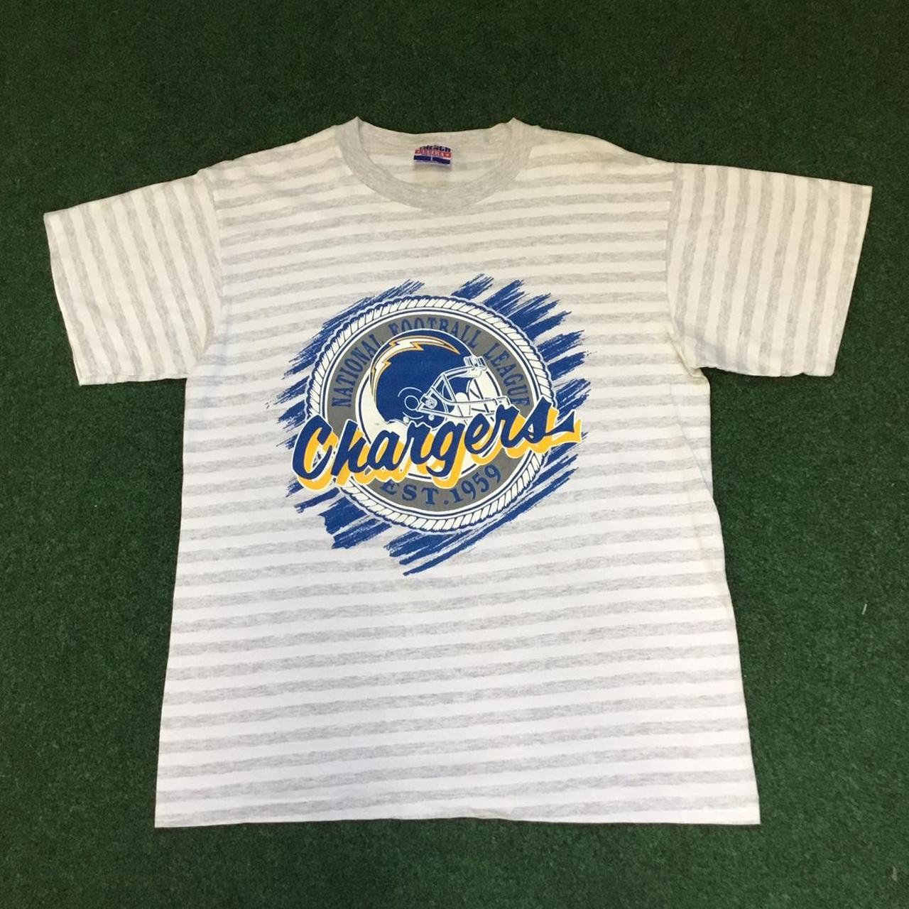 Vintage 90s San Diego Chargers LOGO 7 shirt jersey. - Depop