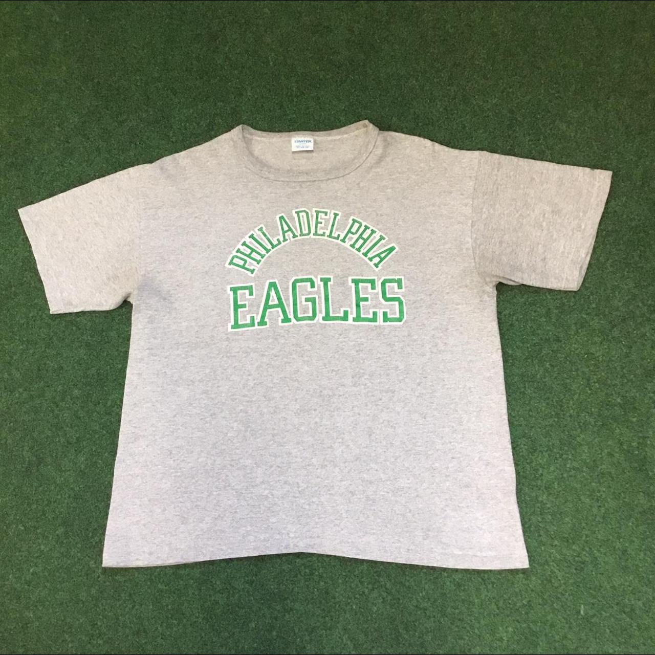 Philadelphia Eagles Double Classic Logo Tee - true - Depop