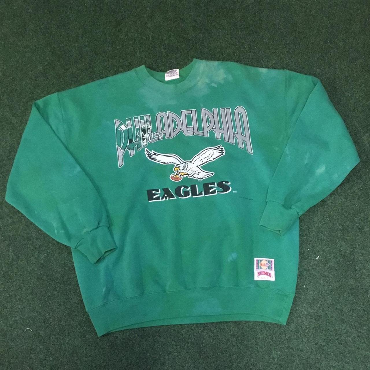 90's Philadelphia Eagles Nutmeg NFL Crewneck Sweatshirt Size