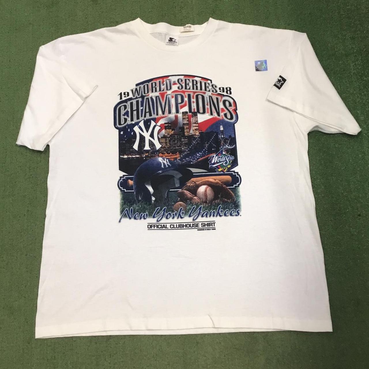 Vintage starter new york yankees world series fashion champs tee xl