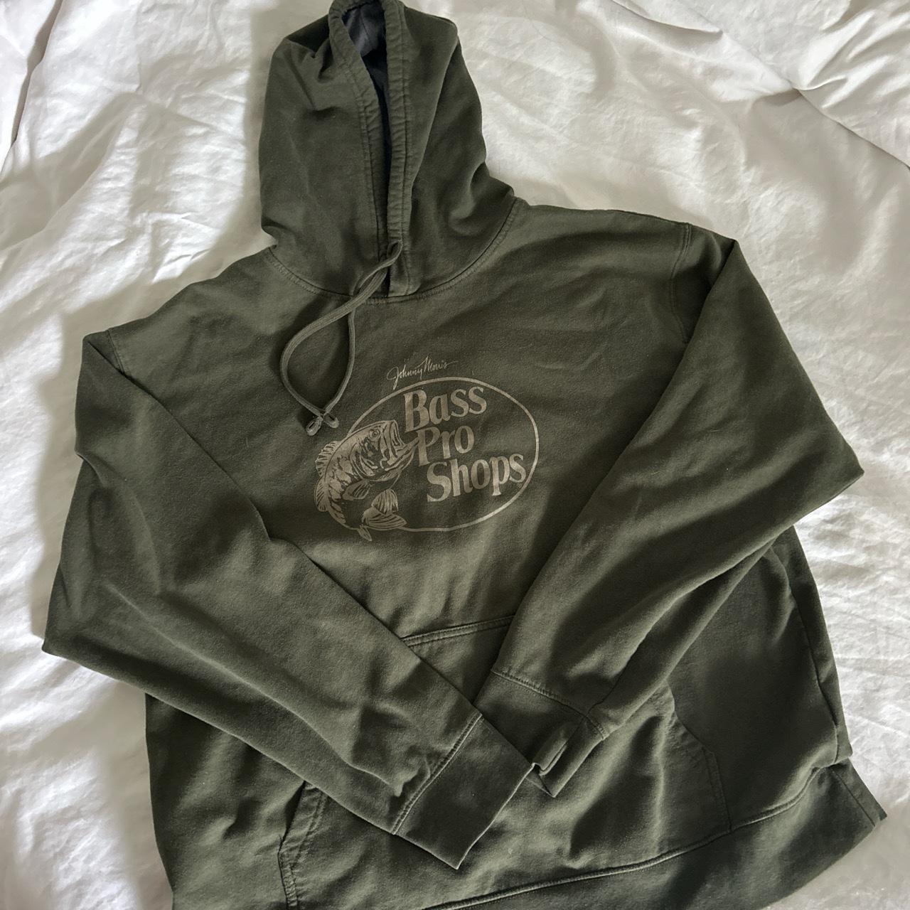 Forest green bass pro shops hoodie! In great... - Depop