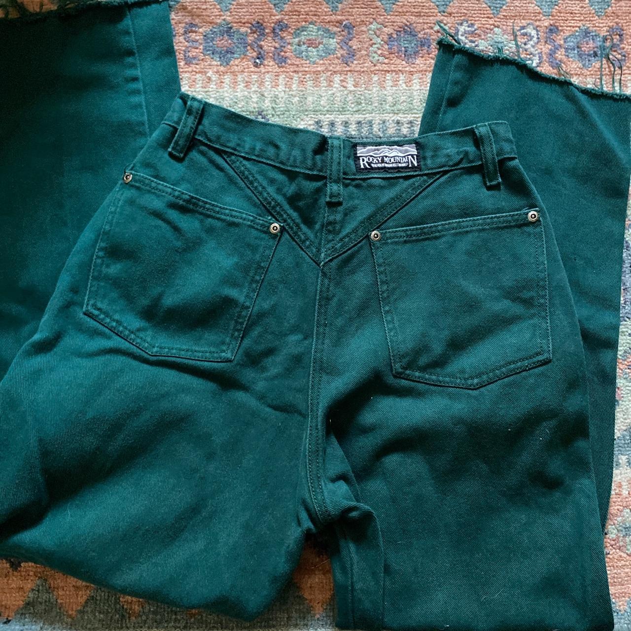 rocky mountain jeans waist is 26”, rise is 11”,... - Depop