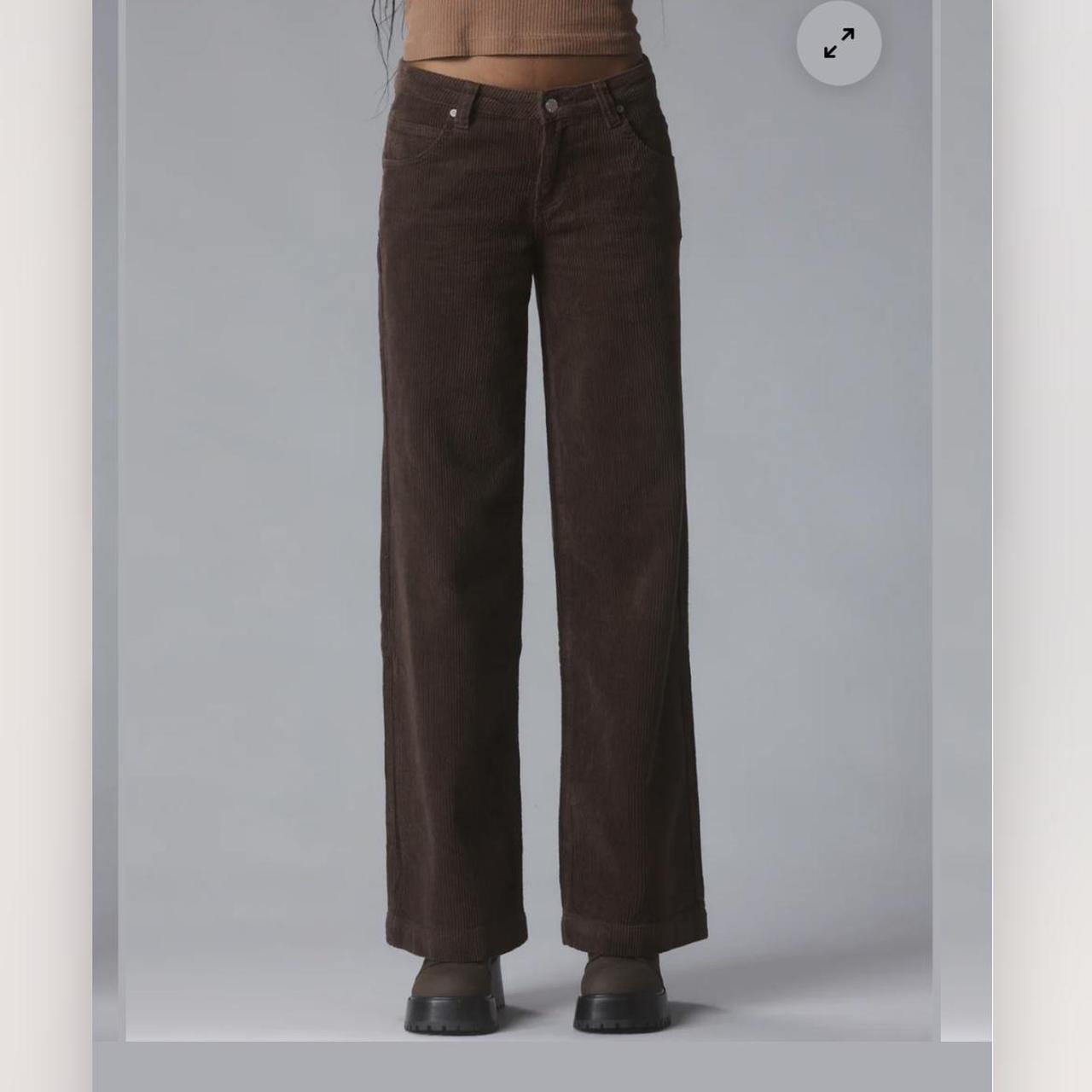 UNIF Boba Pant Wide leg, mid-rise corduroy pant... - Depop