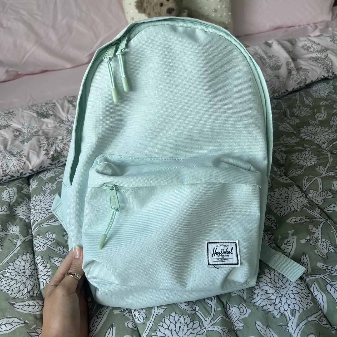 Teal mint blue Herschel backpack in amazing near