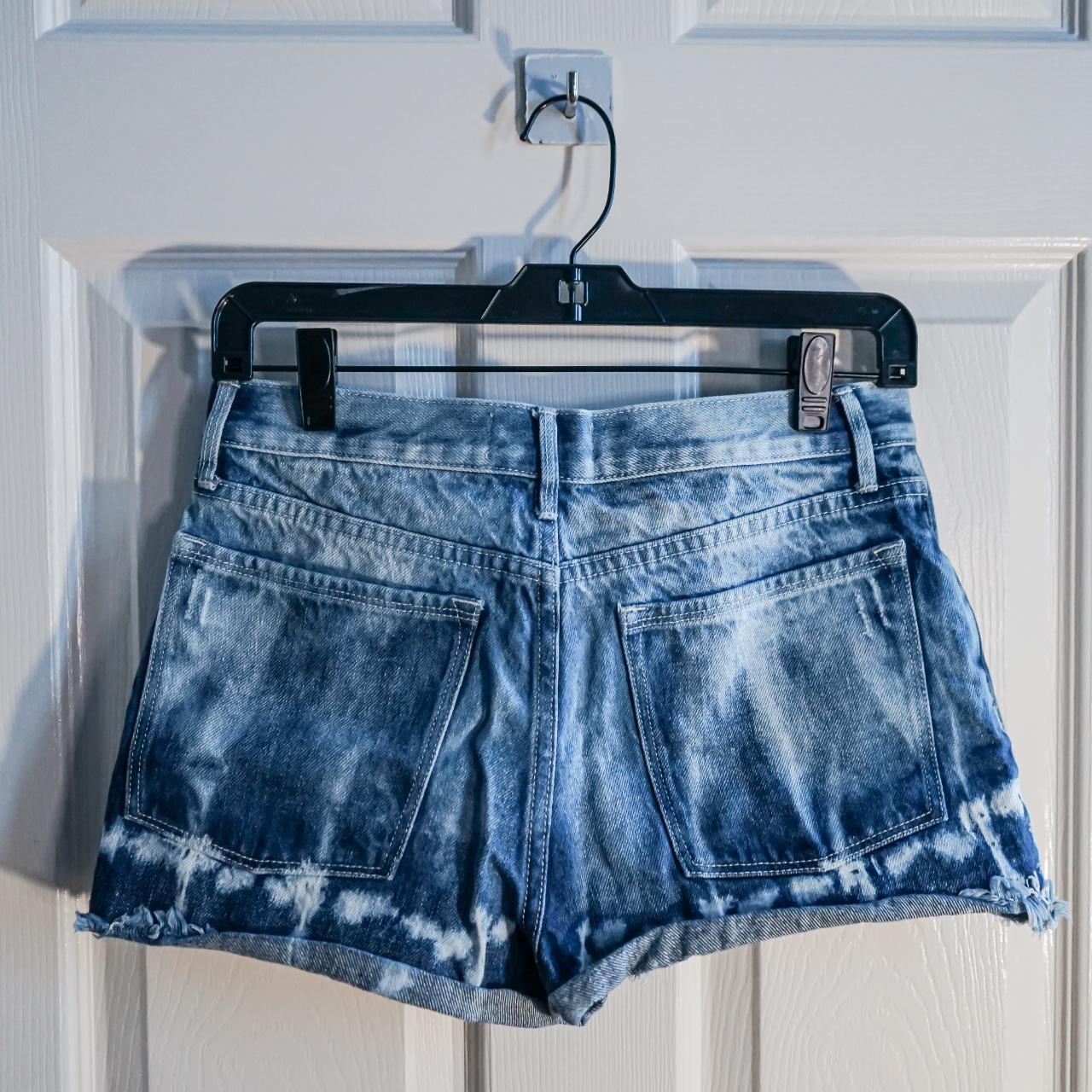 Juicy by Juicy Coutour Blue Denim Shorts Size... - Depop