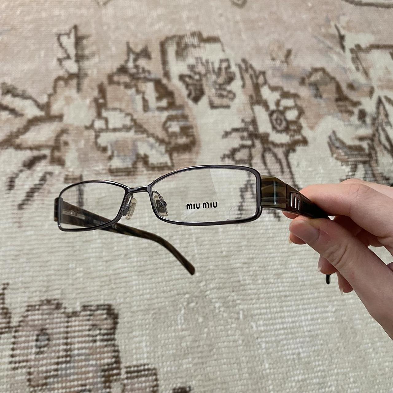 Deadstock miu miu eyeglasses Cute miumiu logo on the... - Depop