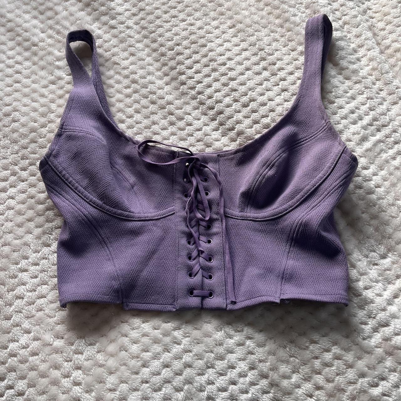 urban outfitters corset top lilac - Depop