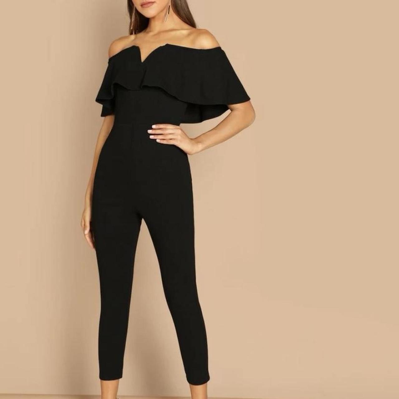 SHEIN Women's Black Jumpsuit | Depop