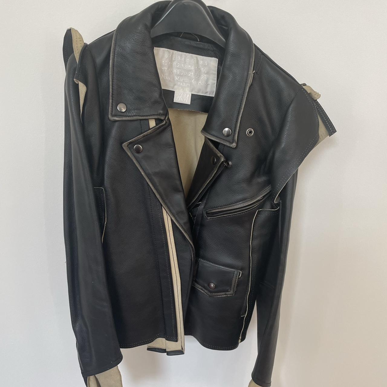 Margiela h&m clearance leather jacket