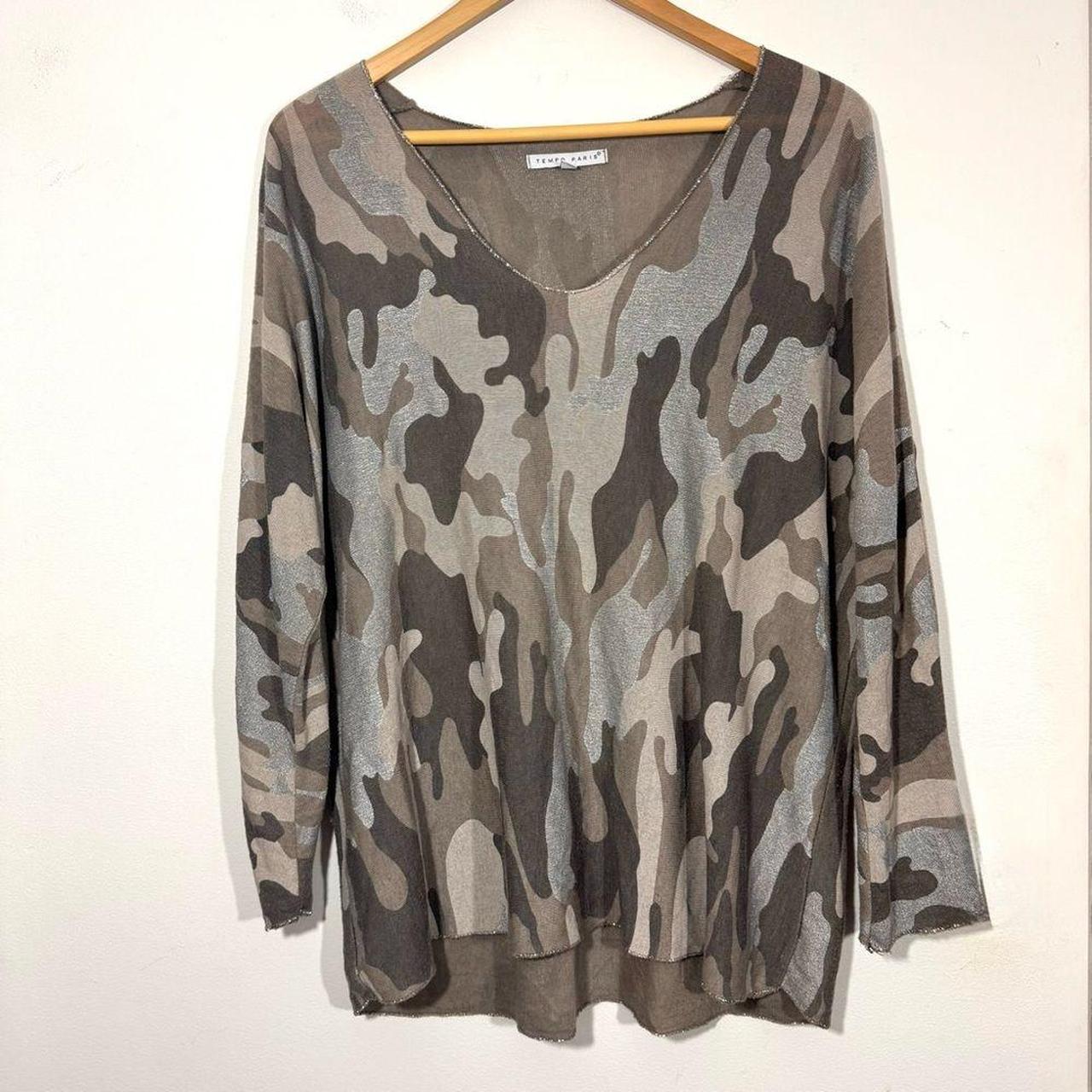 Source Unknown Women's Top - Grey/Silver - M – Te… - image 1