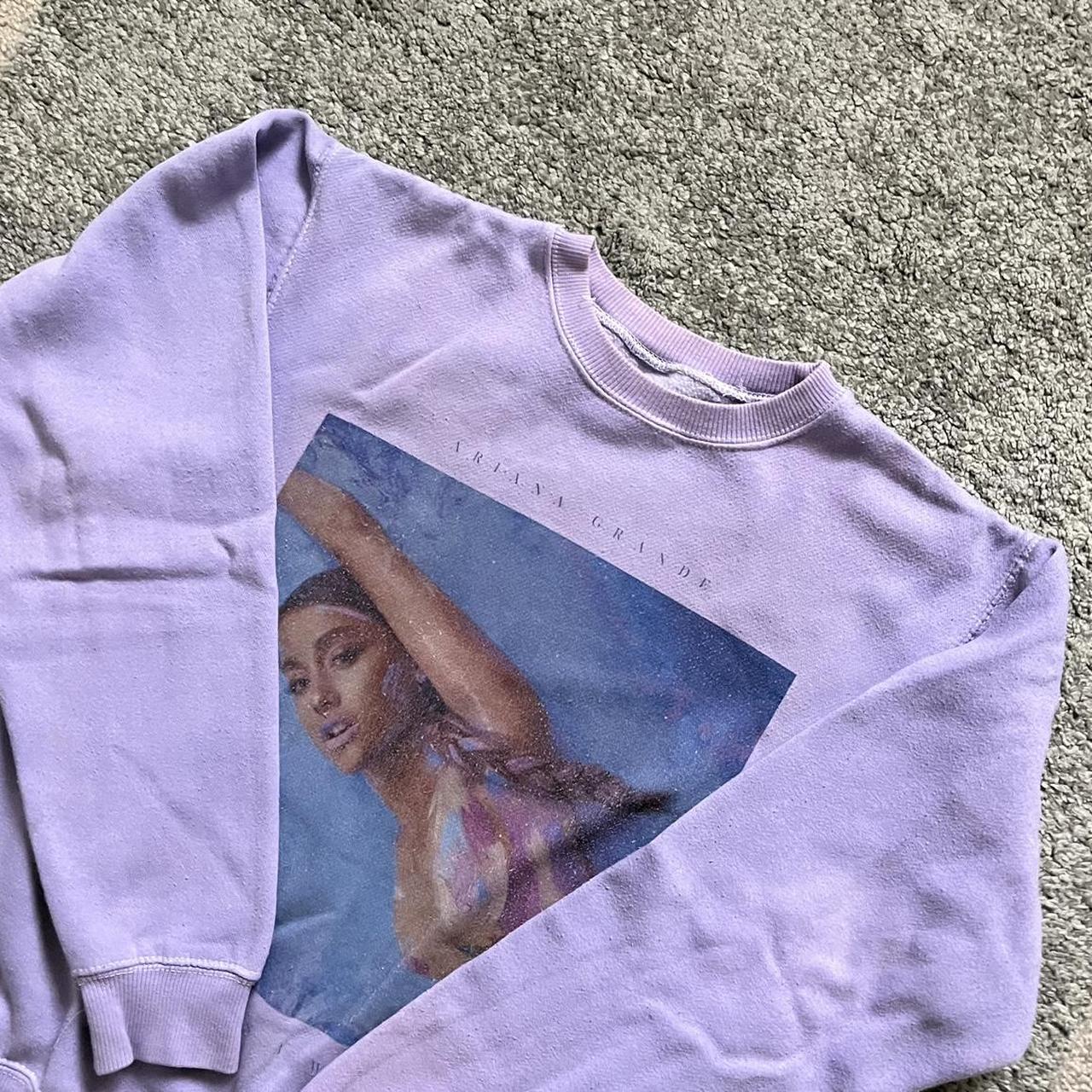 Ariana grande purple sweatshirt best sale