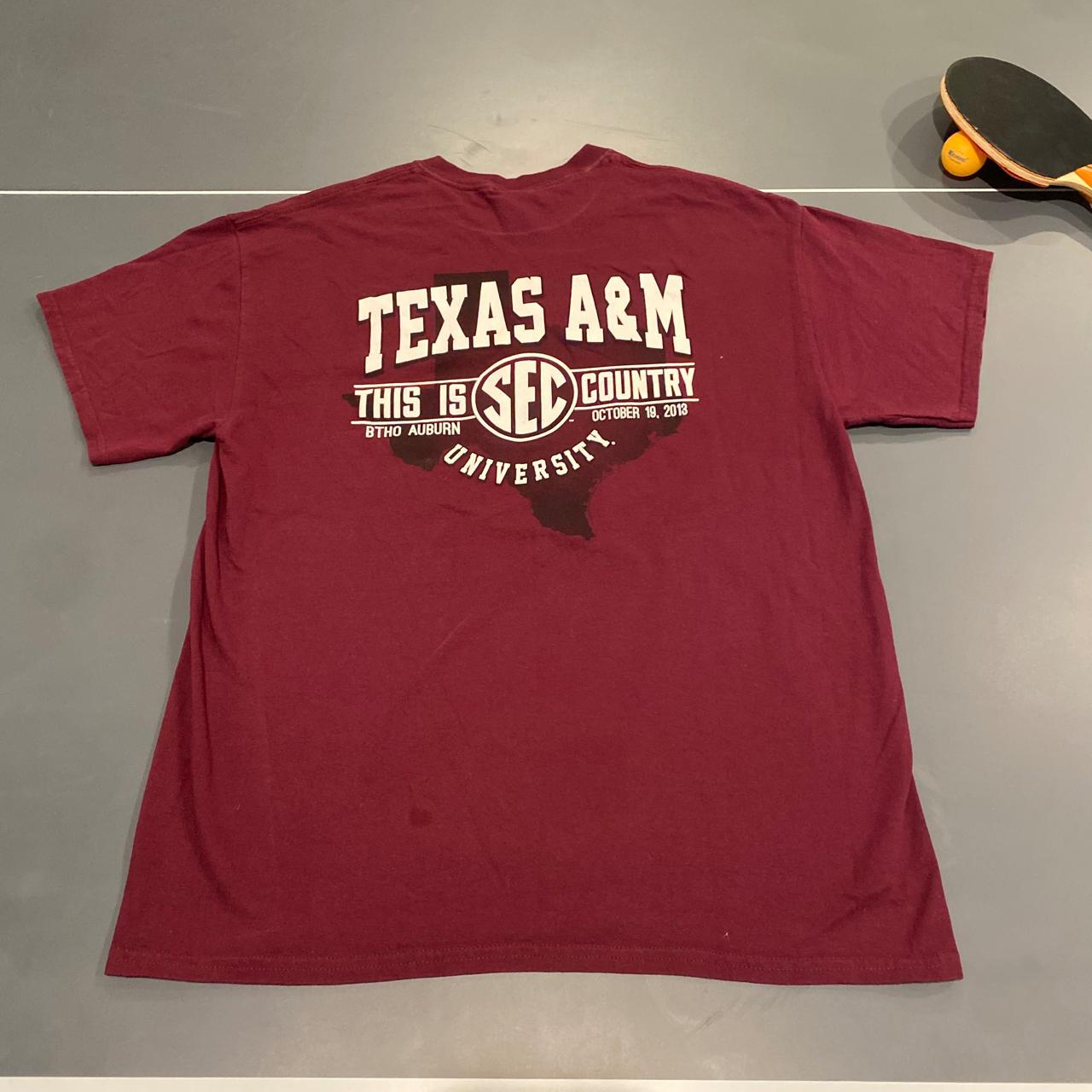 NCAA Men's Texas A&M Aggies Maroon Cotton T-Shirt