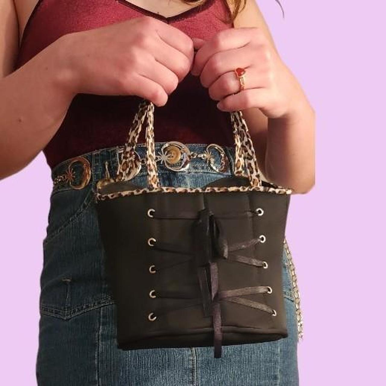 Y2k corset purse / handbag !! Bustier top... Depop