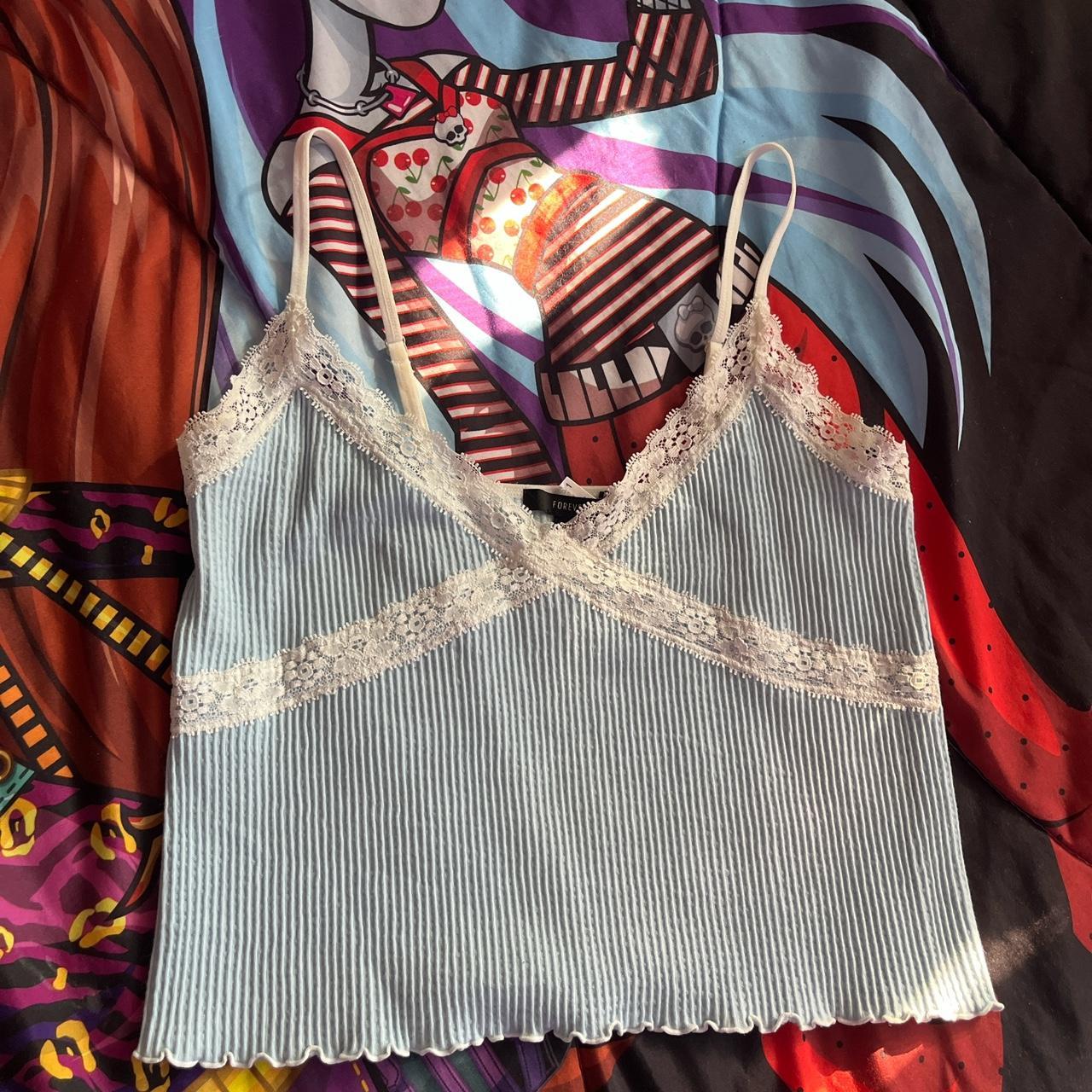 forever 21 crop top tank top size m/l Depop