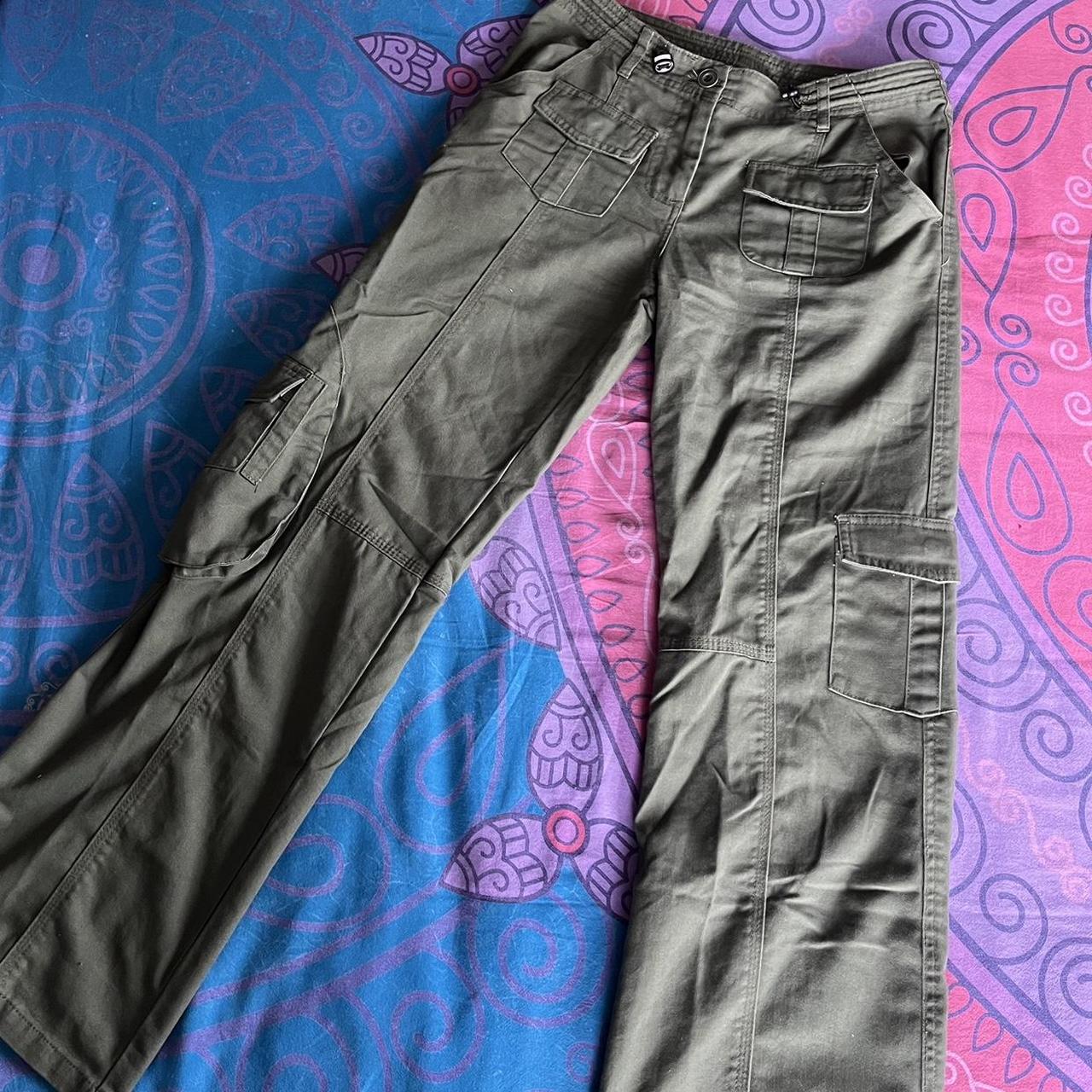 Green Brandy Melville Kim cargo pants Love just... Depop