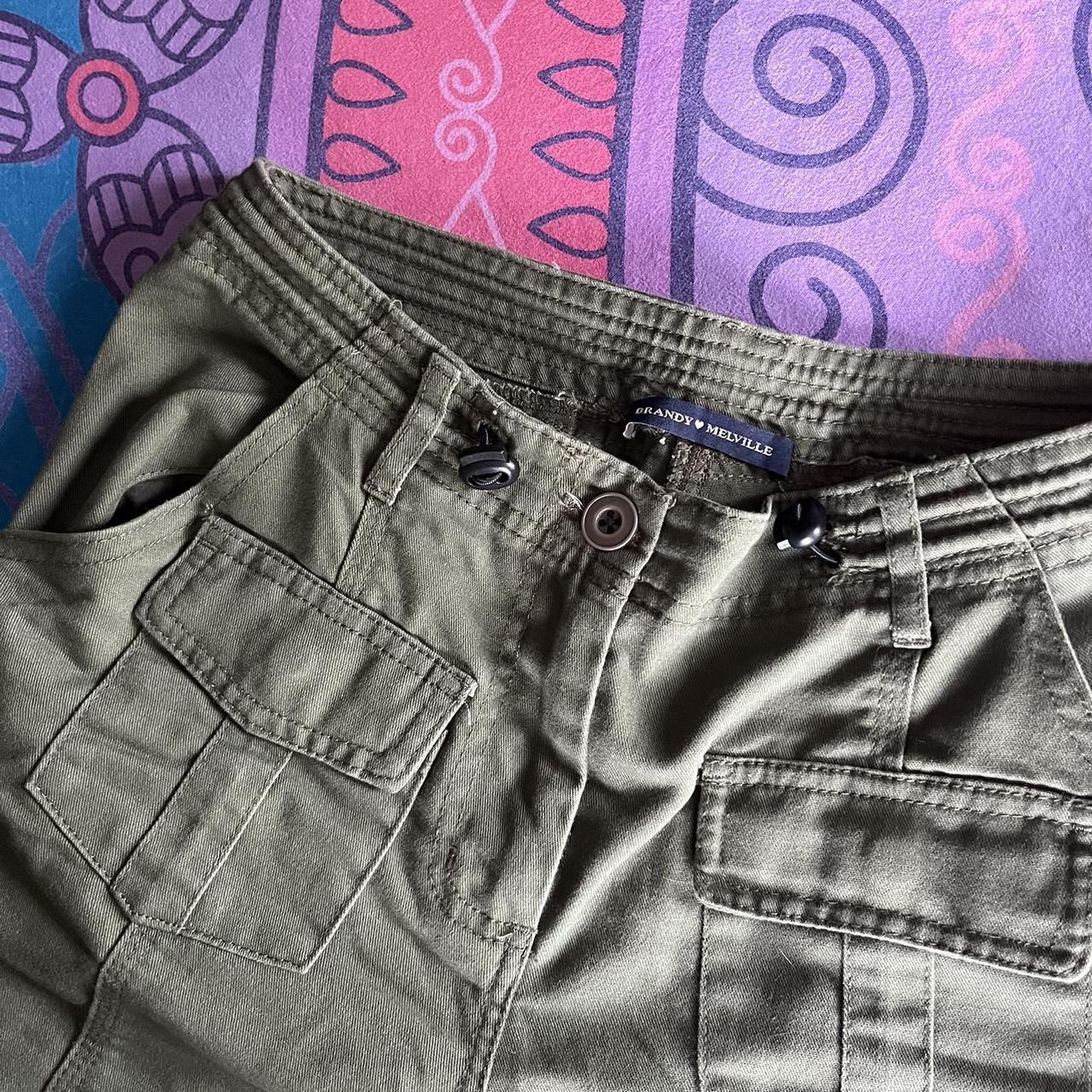 Green Brandy Melville Kim cargo pants Love just... Depop
