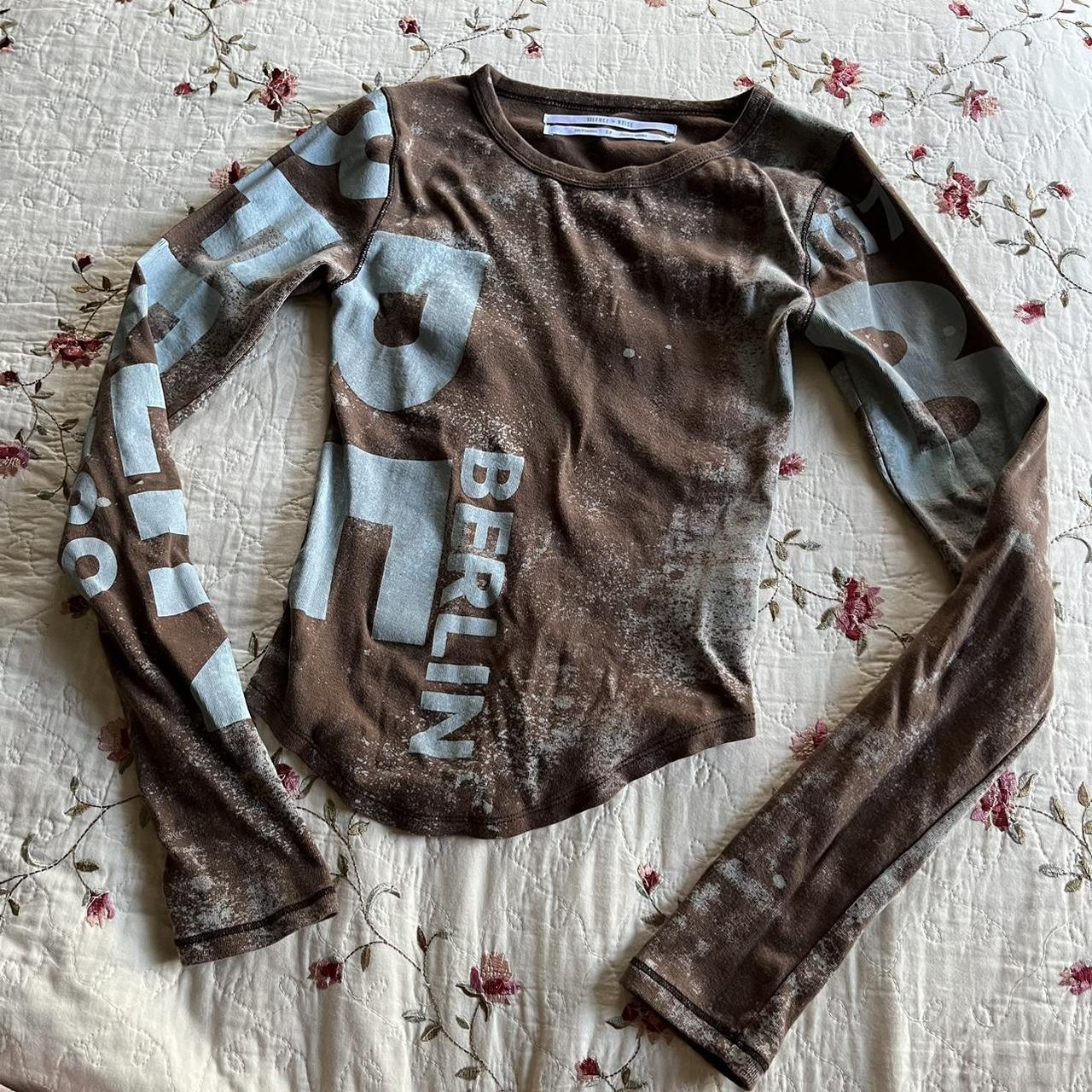 Urban outfitters blue and brown long sleeve Berlin... Depop