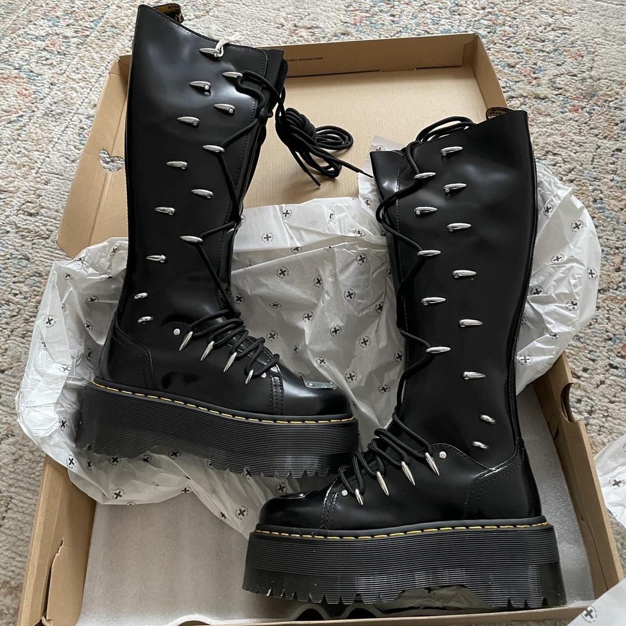 Dr Martens 1B60 knee high platform boots 1B60 LTT... - Depop