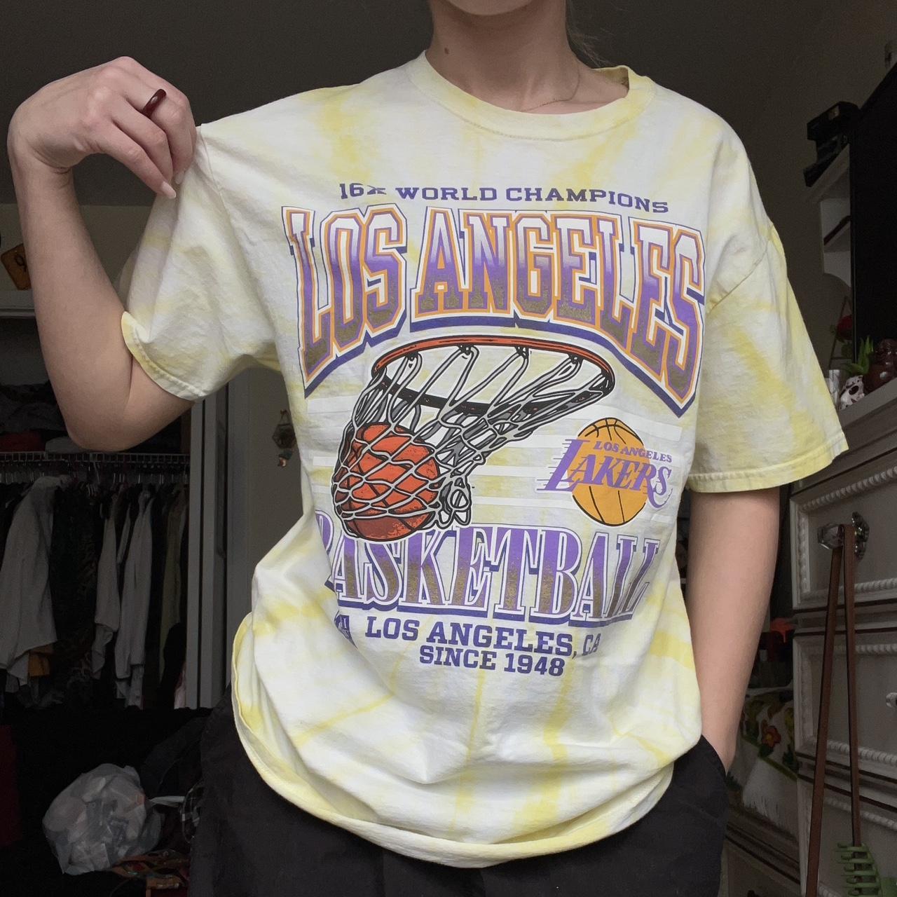 Los Angeles Lakers 3 x Champions Lakers T-Shirt By Mitchell & Ness