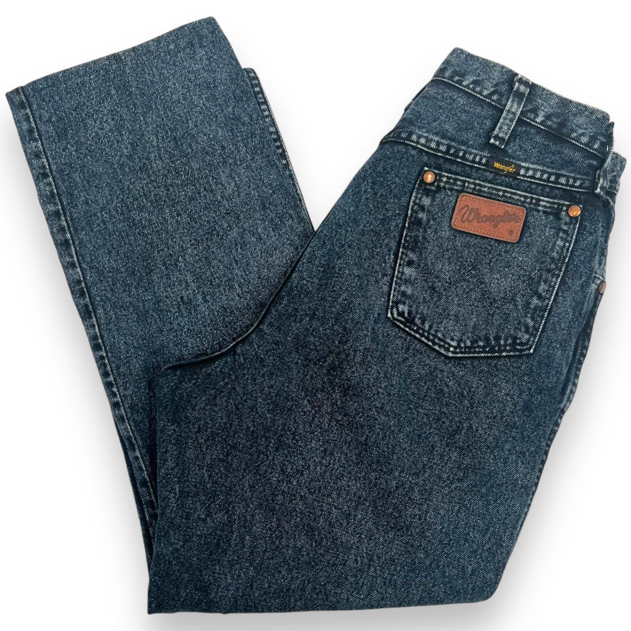 Vintage Wrangler Dark Blue Acid Wash High Waist